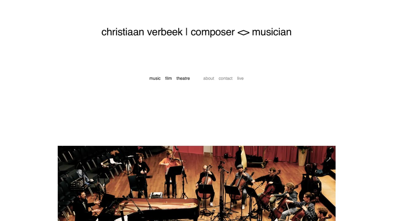 Christiaan Verbeek, origineel