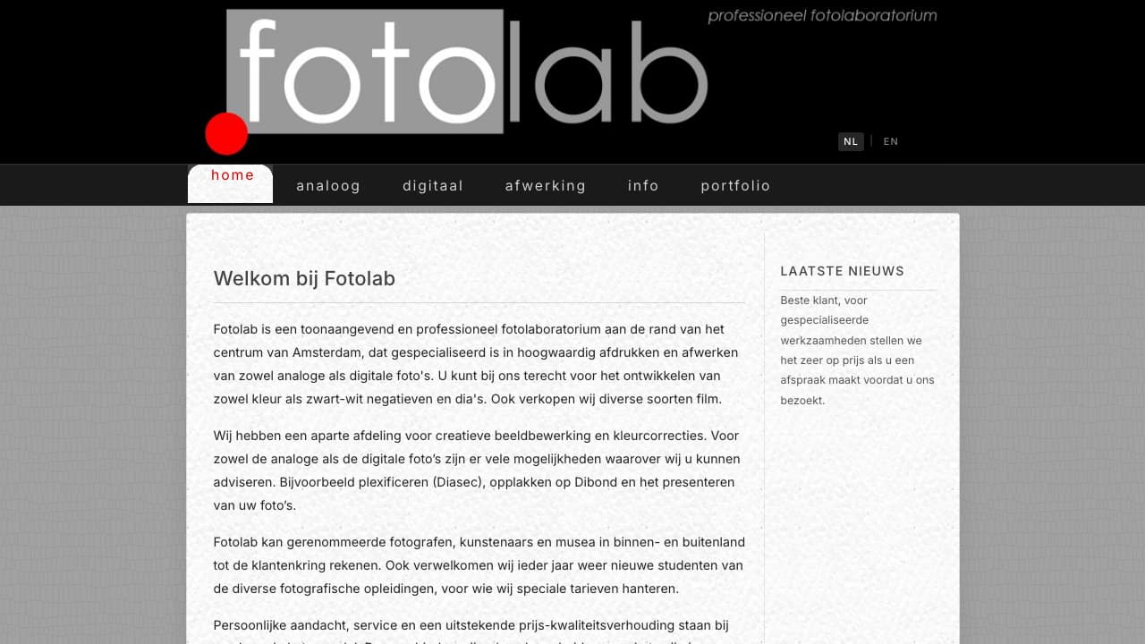 Fotolab, origineel
