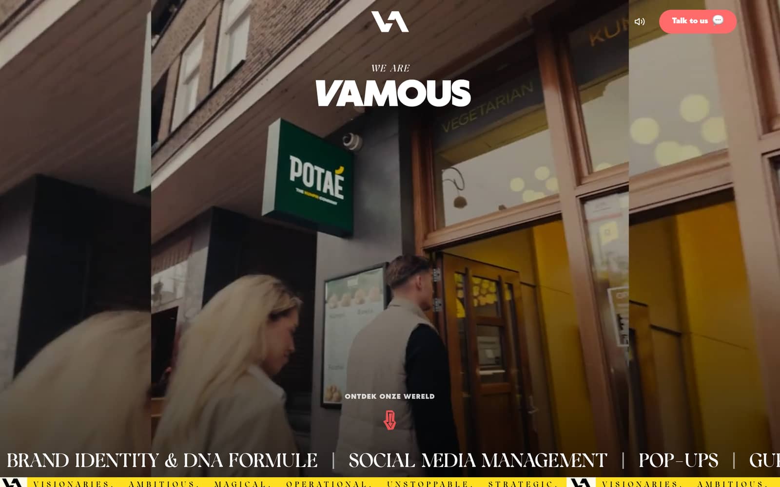 Website van Vamous